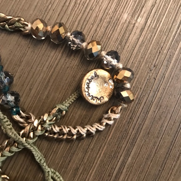 Chloe and Isabel Bead and Chain multi-wrap bracelet - Picture 2 of 7